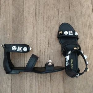 Nine West Uzoma Jeweled Sandals NWOT
